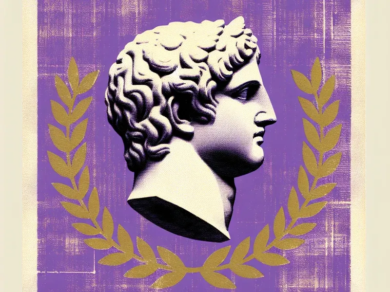 Classical Roman and Greek styled illustration representing What Are Zombie Companies and Why Do They Matter? with stack of Roman coins or merchant scales