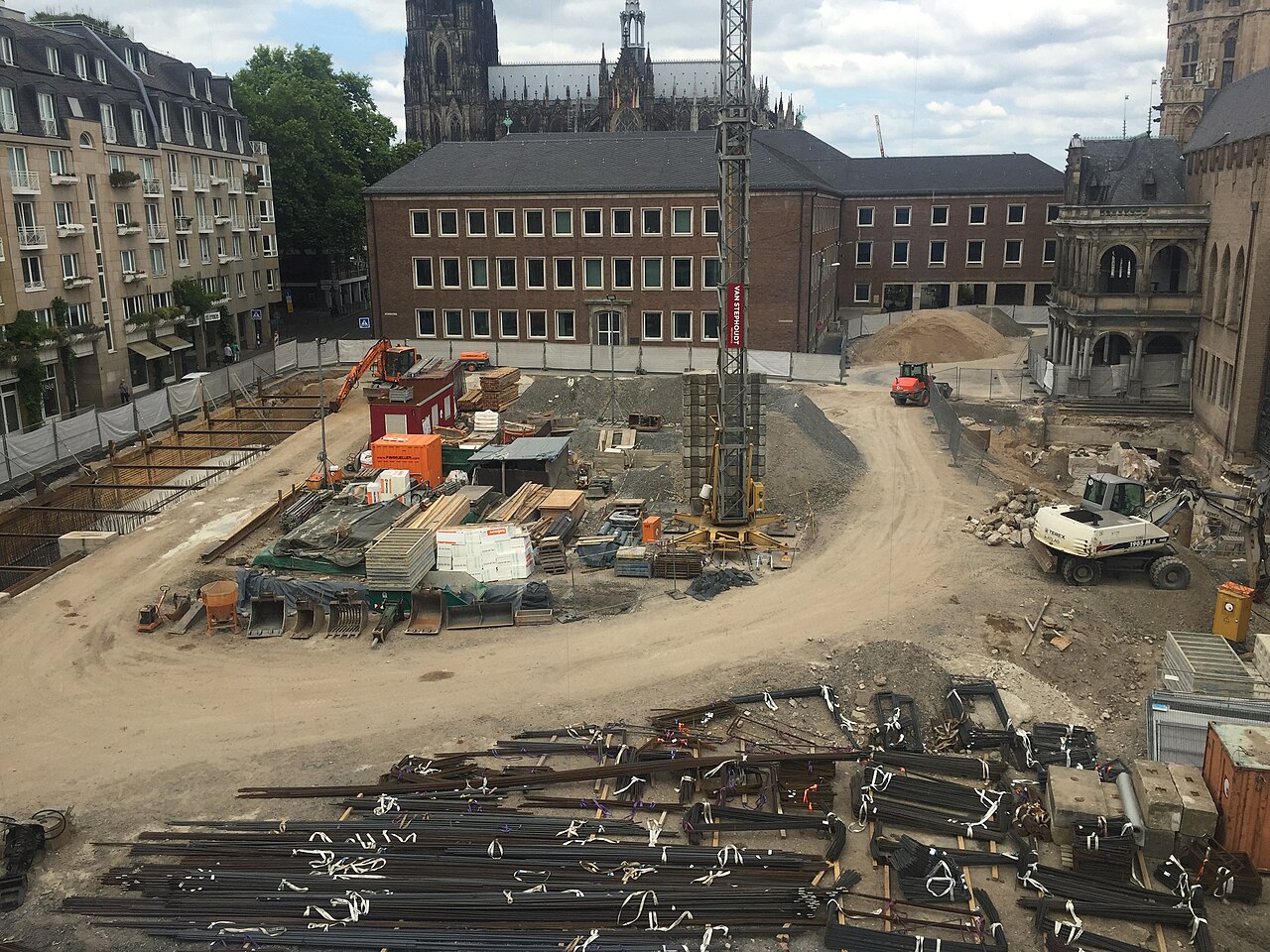 Construction site in Cologne, Germany (2017)